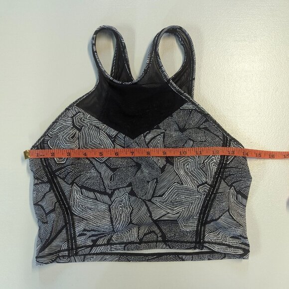 Lululemon Get It Om Bra Mini Dottie Tribe White Black / Black Size 8 - Picture 6 of 11
